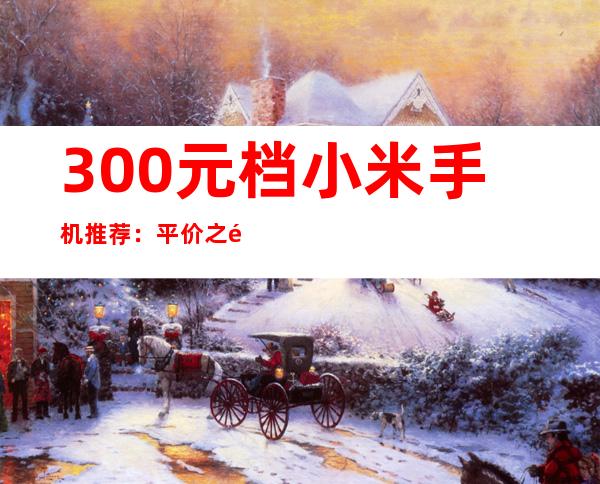300元档小米手机推荐：平价之选，性价比出众